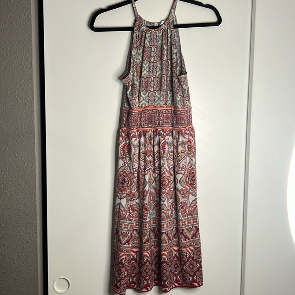 London times pink printed casual dress